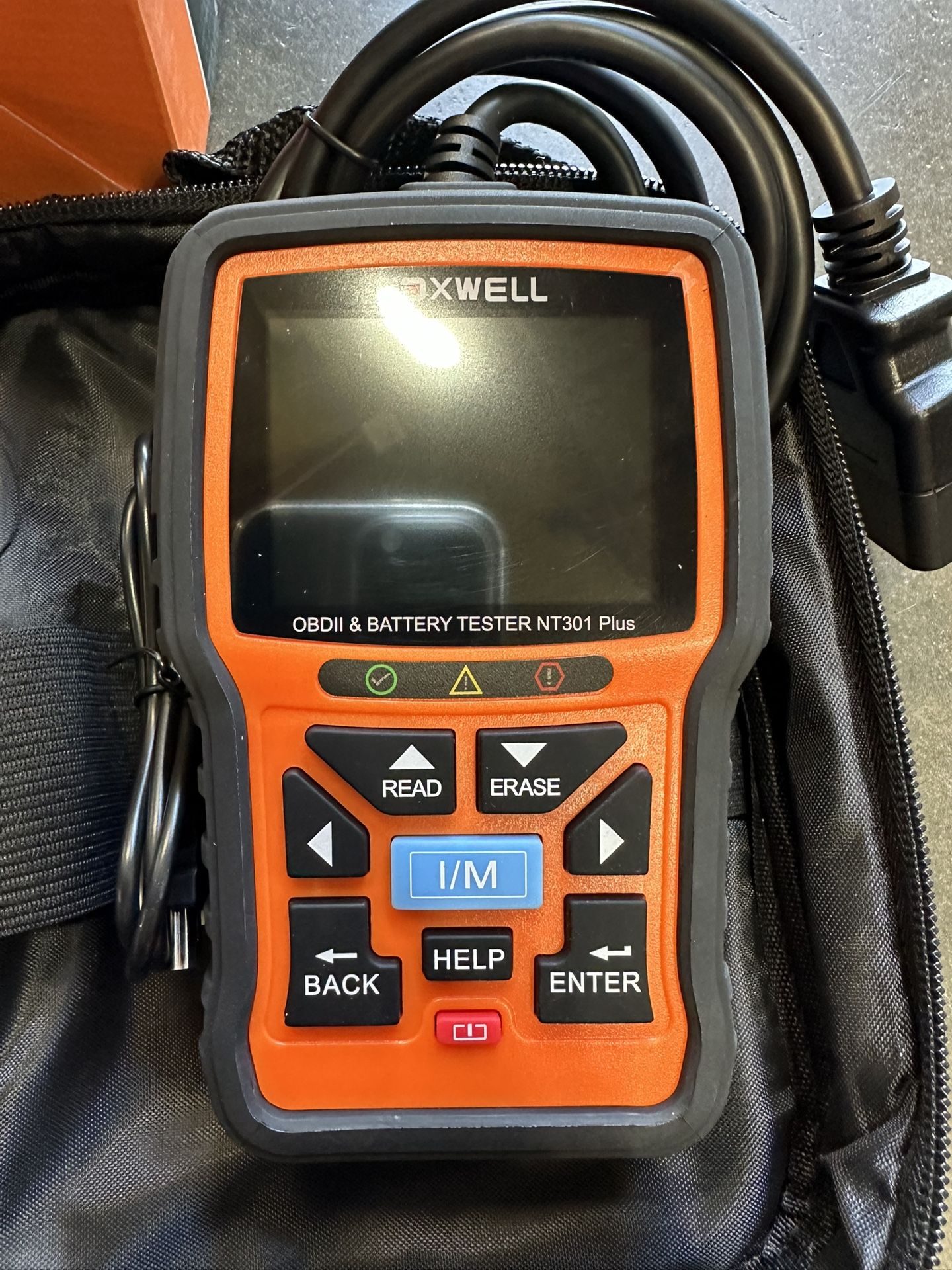FOXWELL NT301 12V Car Battery Tester, Automotive Battery Load Tester, Digital Battery Analyzer Crank Charging System Alternator Tester Scanner Truck