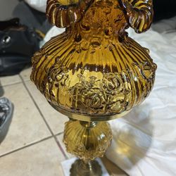 Beautiful Antique Fenton Lamp