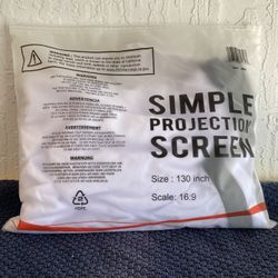 Simple Projection Screen Size: 130 Inch/Proportion: 16:9 