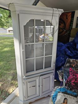 Lighted Corner Cabinet