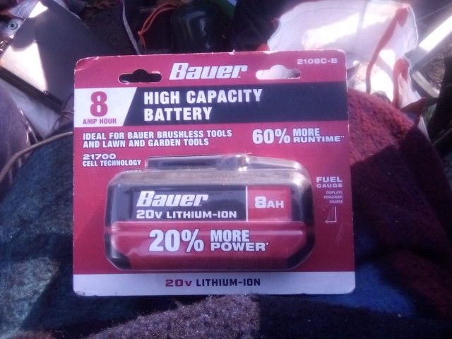 Bauer High Capacity Battery 8 Amp Hour