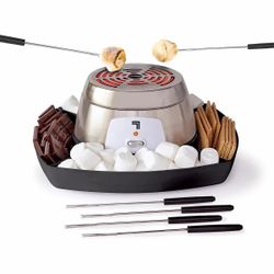 Indoor Electric S'mores Maker with Roasting Sticks