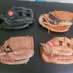 SOFTBALL GLOVE LEATHER RHT 13" & 14"