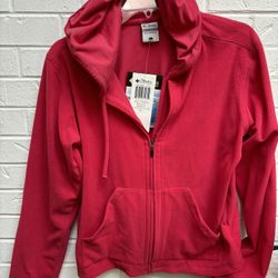 Columbia Women’s NWT Vertex Frosted Ridge Fleece Hoodie Size L Color Ruby
