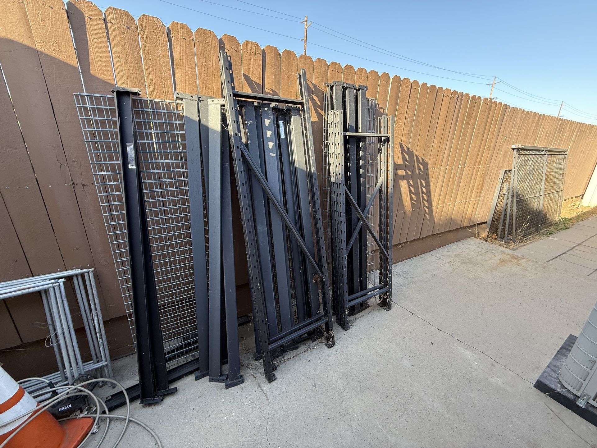 2 Sets Of Husky Metal Racks Used