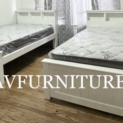 2 Full Beds And 2 Mattresses ANY COLOR FRAME 