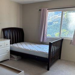 Full Size Bed With Toddler And Crib Conversion