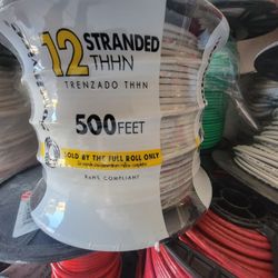 #12 Stranded White Wire