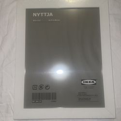 IKEA, Nyttja White Picture Frame 8.75" x 11" Sealed Discontinued Modern Hanging