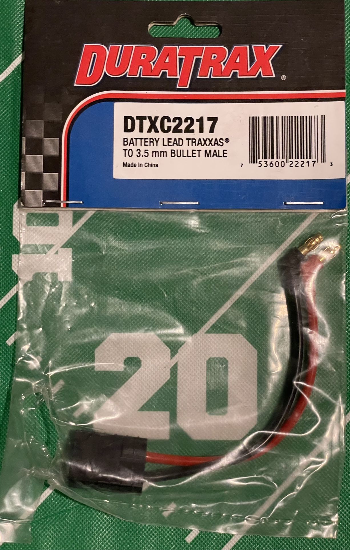 Duratrax DTXC2217 Battery Lead Traxxas to 3.5 mm Bullet Male