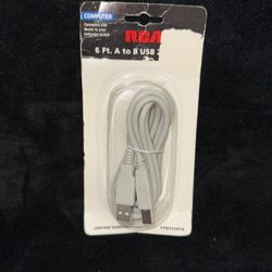 RCA USB 2.0 CABLE - 6 FT A TO B - NEW IN PACKAGE