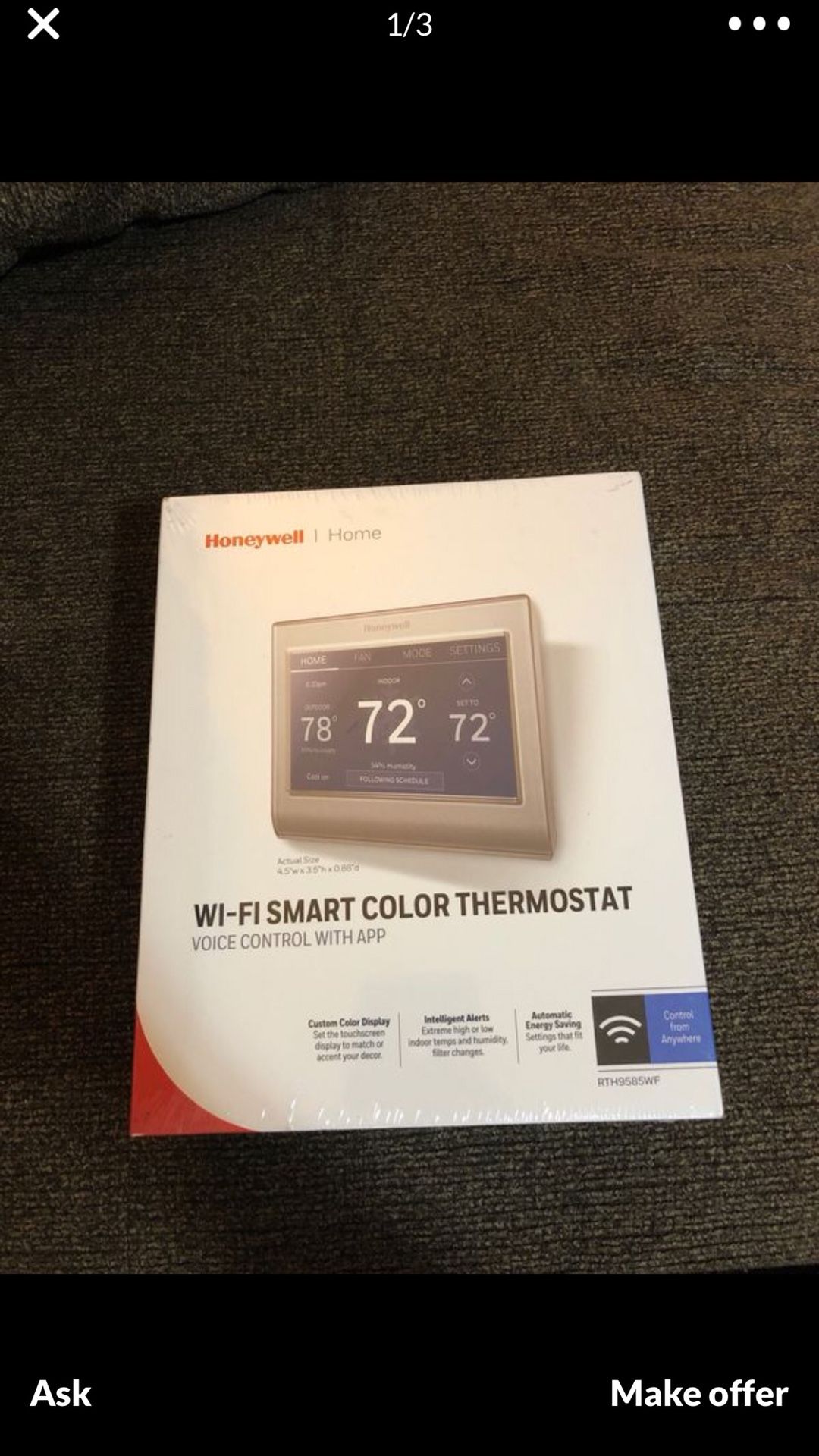 Honeywell WiFi thermostats