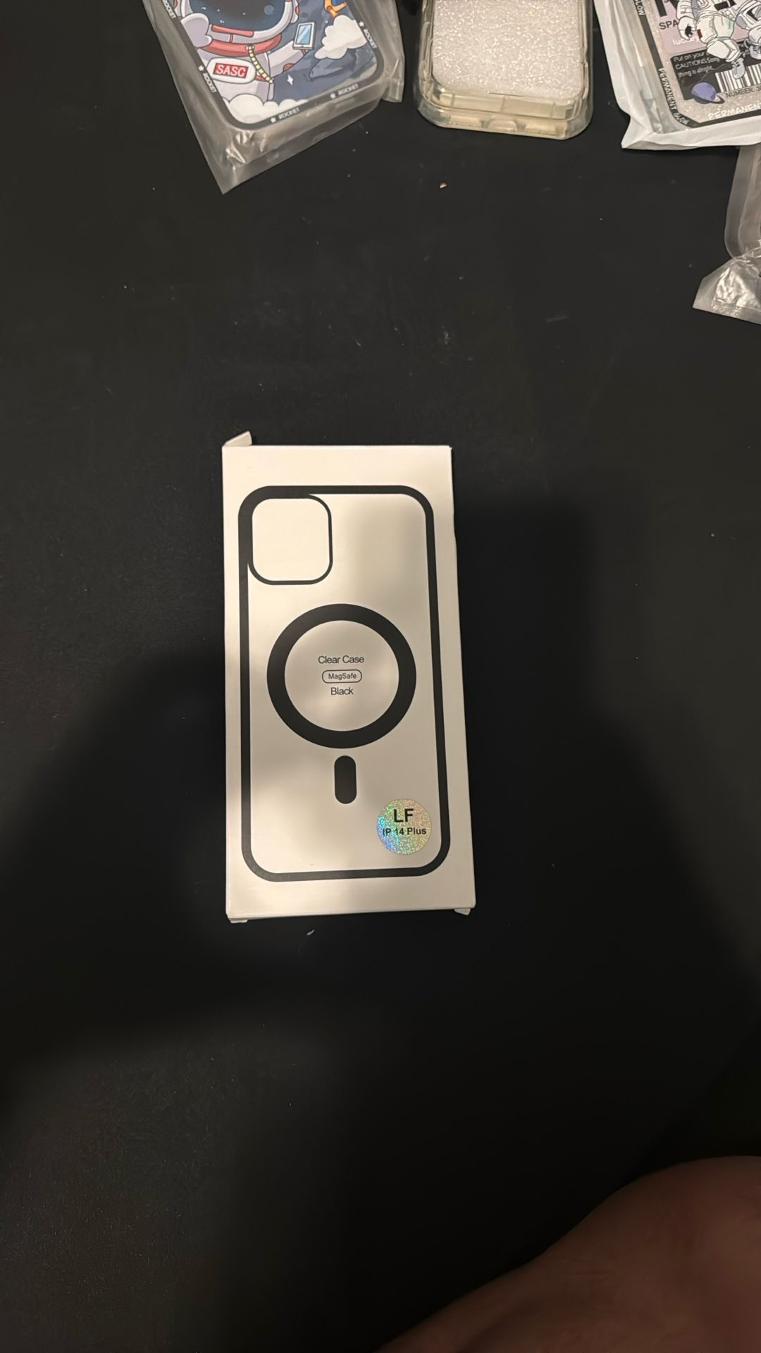 CLEAR CASE MAGSAFE BLACK