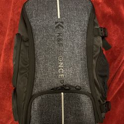 K&F Concept Camera Backpack Black Gray Nylon Padded Adjustable Compartments