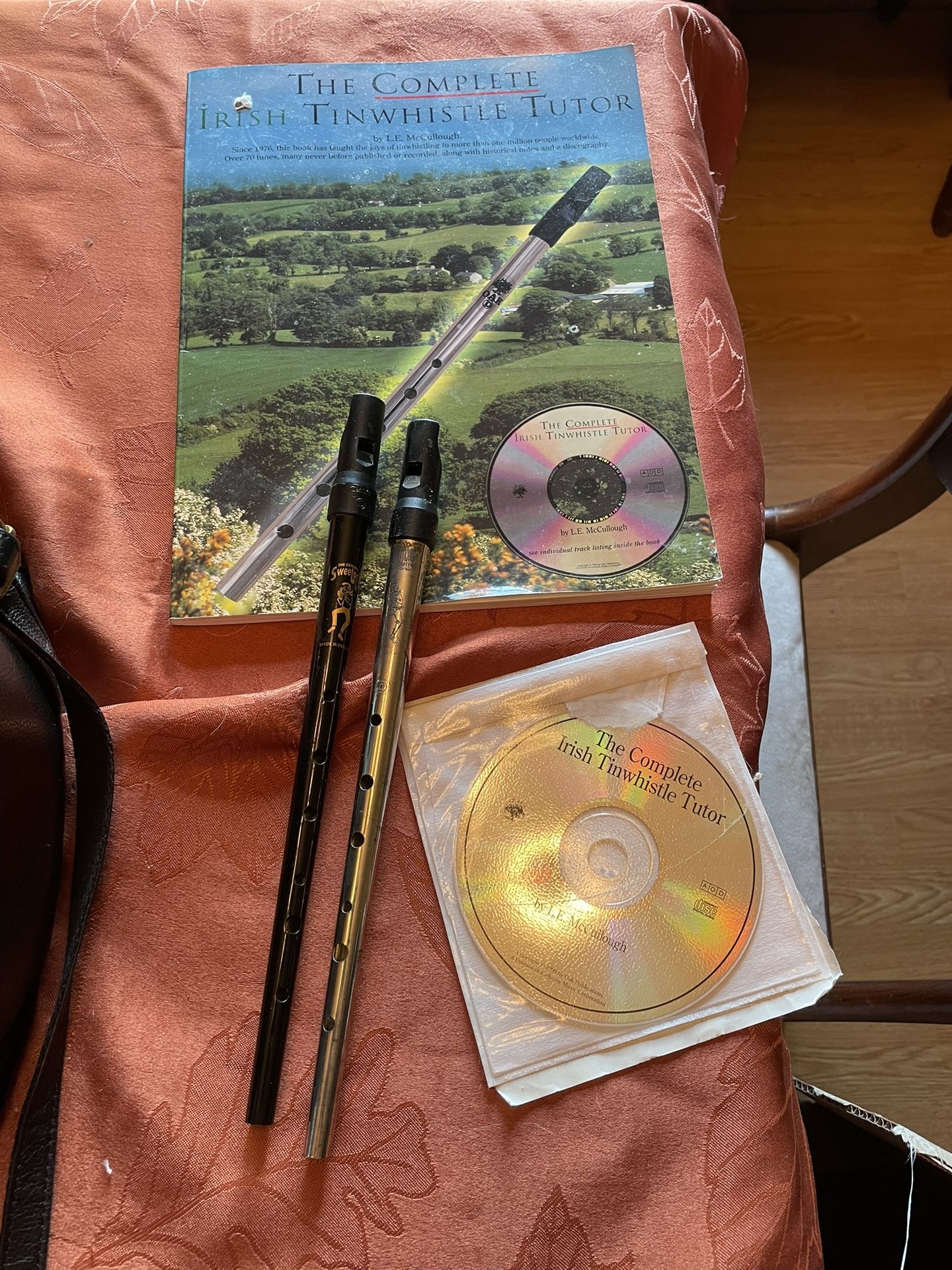 Two Irish Tin Whistle with Instruction Book and CD