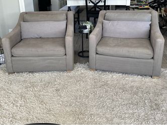 RH Belgian Classic Slope Arm Chairs