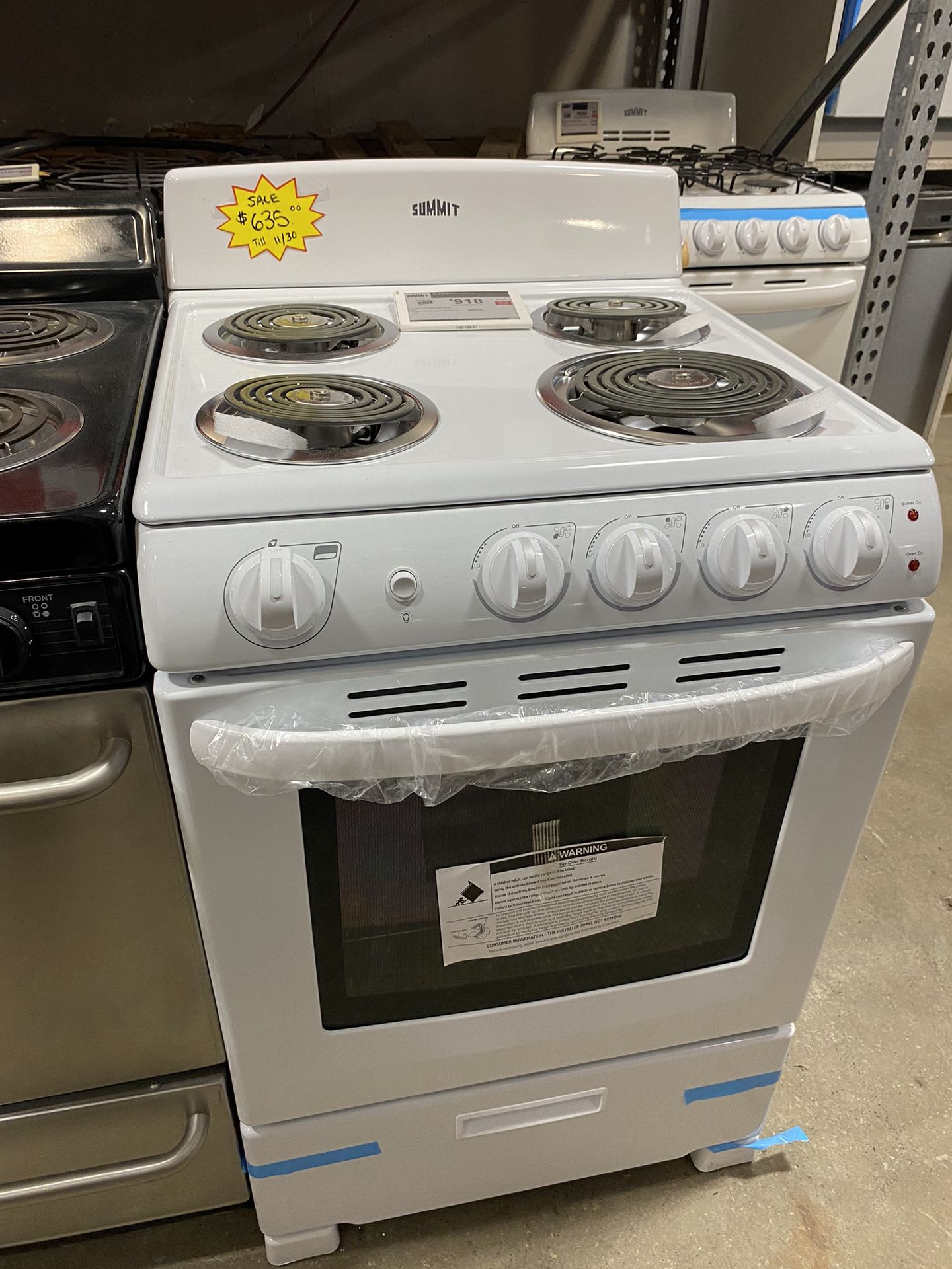 New 24” Electric Stove