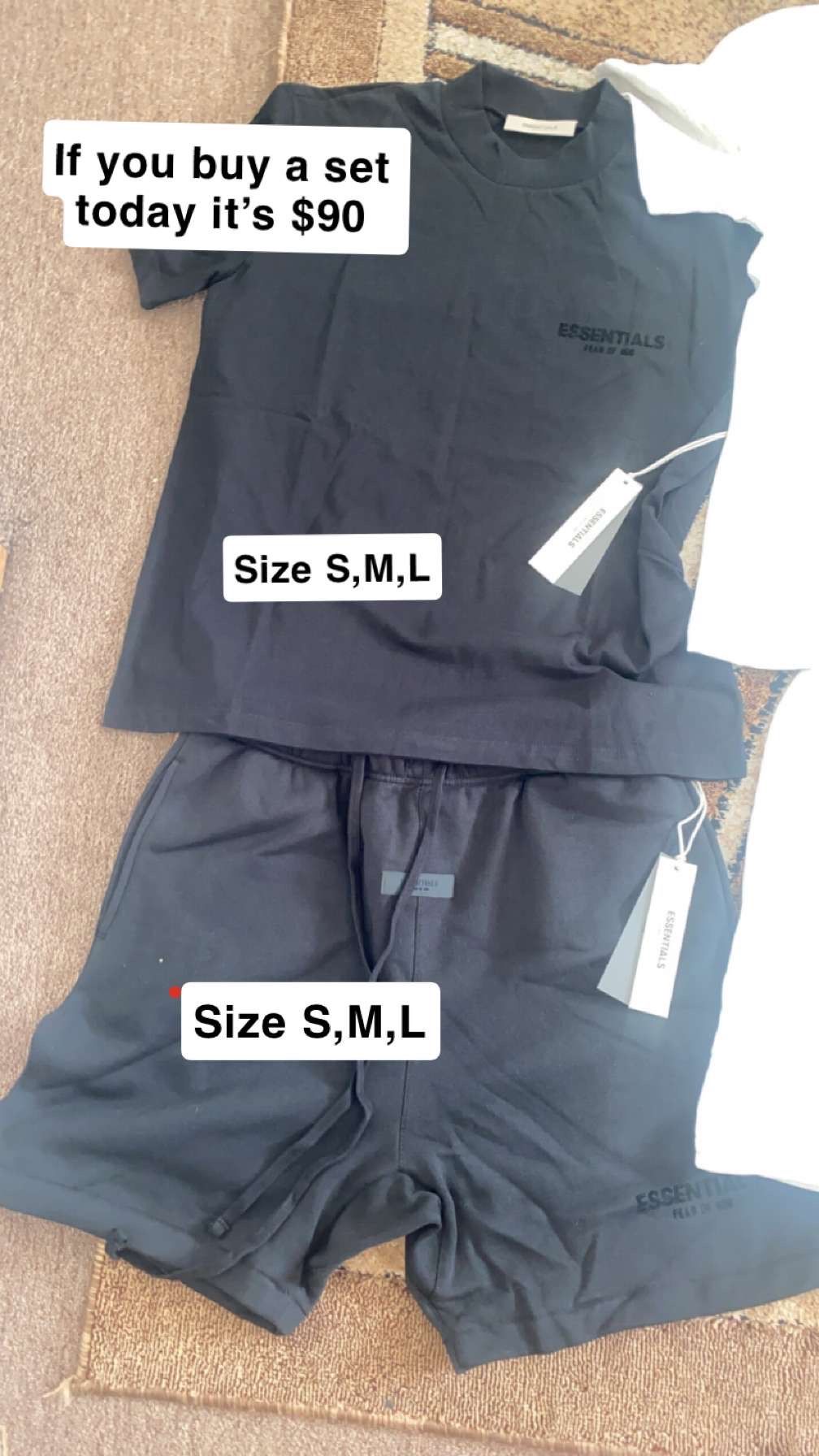 Essentials Shorts And Shirts Need Gome Asap Lmk!!