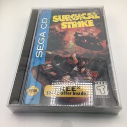 Surgical Strike (Sega CD) - CIB Complete with Manual & Foam Insert - Clean Case/Great Hinges