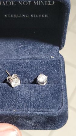 Silver earrings