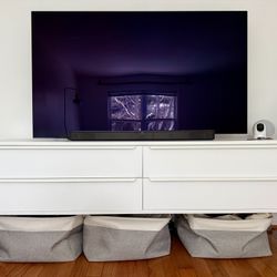 Custom Modern 4-Drawer Storage Cabinet – Metal Legs – 76.5” Long