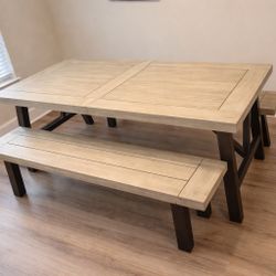 Farm Table And Benches 