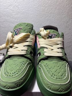 Louis Vuitton LV Trainer Low-Top Sneakers Green
