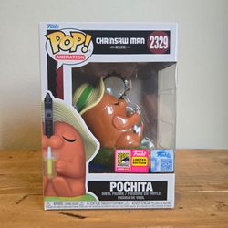 Funko Pop #2329 Pochita ChainSaw Man SDCC 2026 Sticker