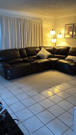 Leather sofa
