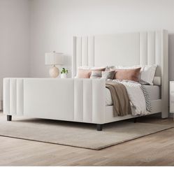 New Upholstered King Bed Frame