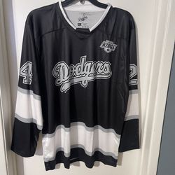 Los Angeles Dodgers x Kings Night Black SGA Promo Jersey Men's Size XL RARE