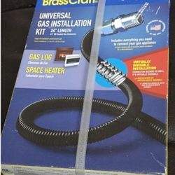 Brass Craft Universal Gas Installation Kit 24” Length 1/2” OD Coated Gas Connect