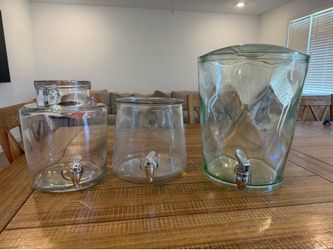 Glass water jugs