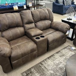 2 Piece Reclining Leather sectional