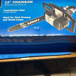 HART 12” Chainsaw 20v System Battery And Charger Include 