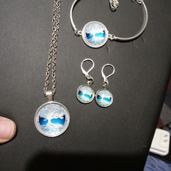 New 4pc tree Of Life Jewelry Set