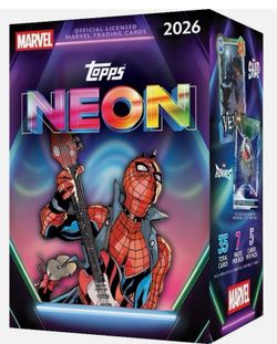 Topps Marvel Neon 2026 Trading Card Blaster Box