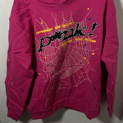 Spider hoodie pink
