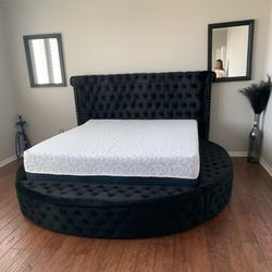 New In Box King Bed Frame With Mattress (Read Description Below)