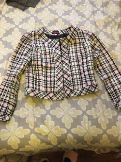 Tweed style short jacket
