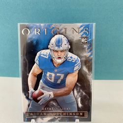 Lions Aidan Hutchinson Panini Origins 2022 Rookie Card