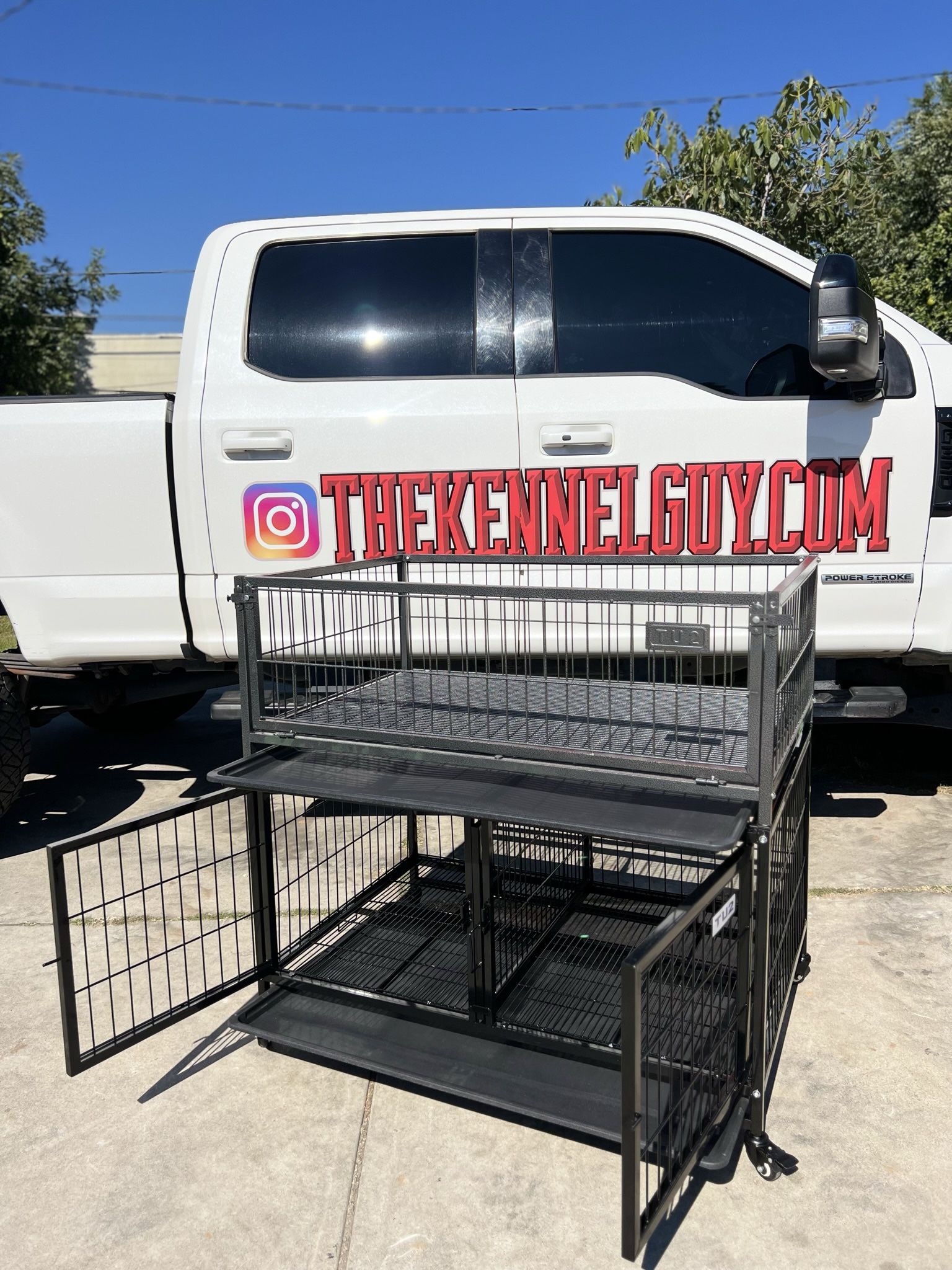 Dog Kennel With Divider And Playpen