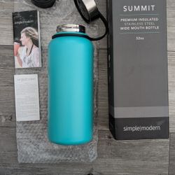 Summit Premium Insulated Stainless Steel Wide Mouth Bottle 32oz - BRAND NEW