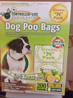 Dog poo refill bags.