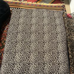 Animal Print Fur Dog Bed 33”x26”