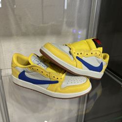 Jordan 1 Low Travis Scott Canary (PS)
