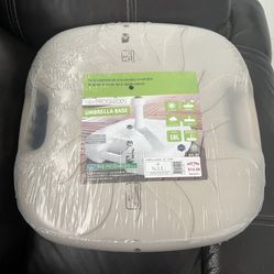 IPAE-Progarden Base Top Umbrella Stand, White, 45 × 45 x 16 cm