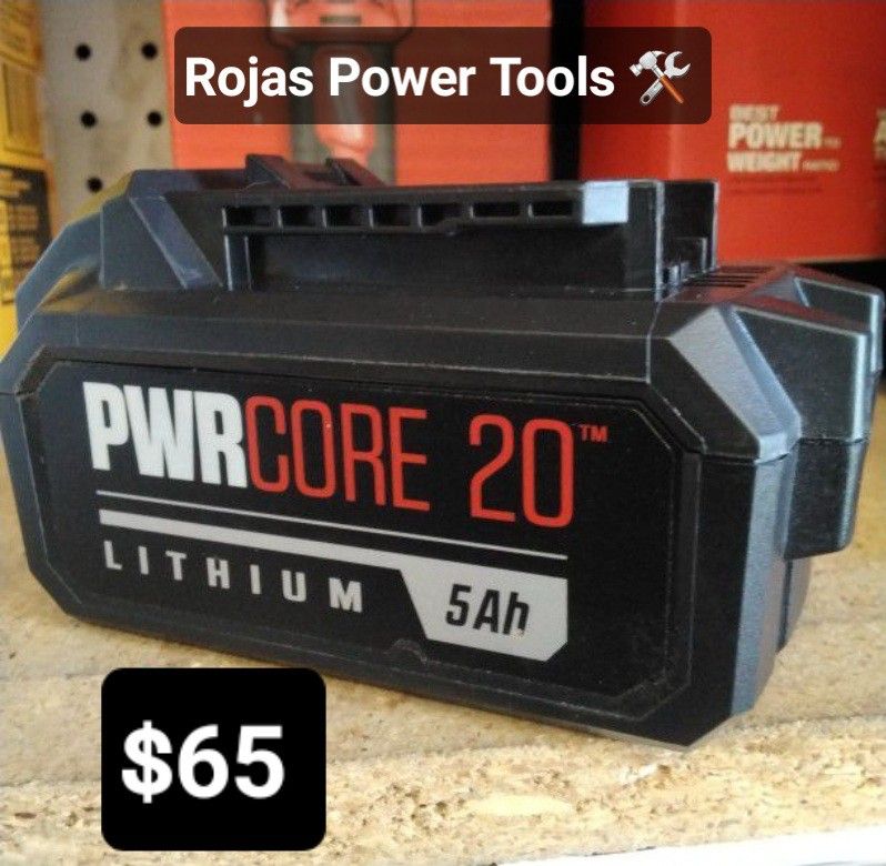 SKIL PWRCORE 20V LITHIUM-ION 5.0AH BATTERY WITH FUEL GAUGE