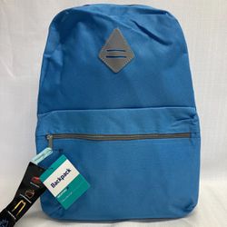 Blue Backpack School Travel Project Pack Small Medium 17x12x5.5