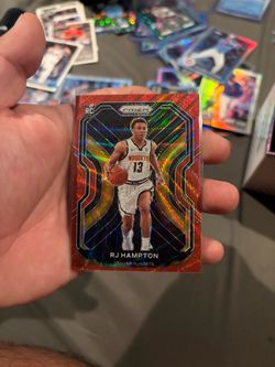 Rj Hampton red prizm rookie card